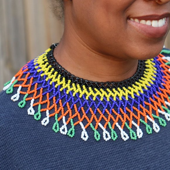 Qurux Beaded Collar Necklace - Picture 3 of 11